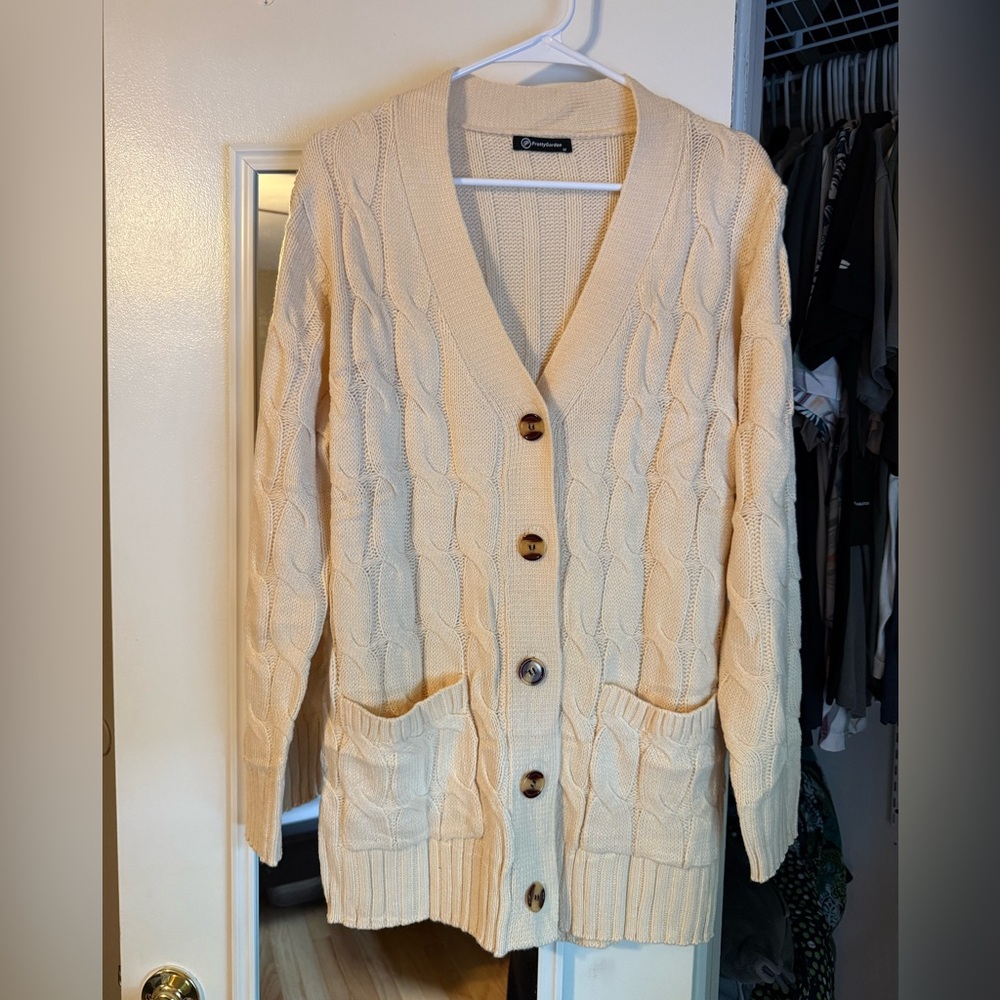 PrettyGarden Cable Knit Cardigan